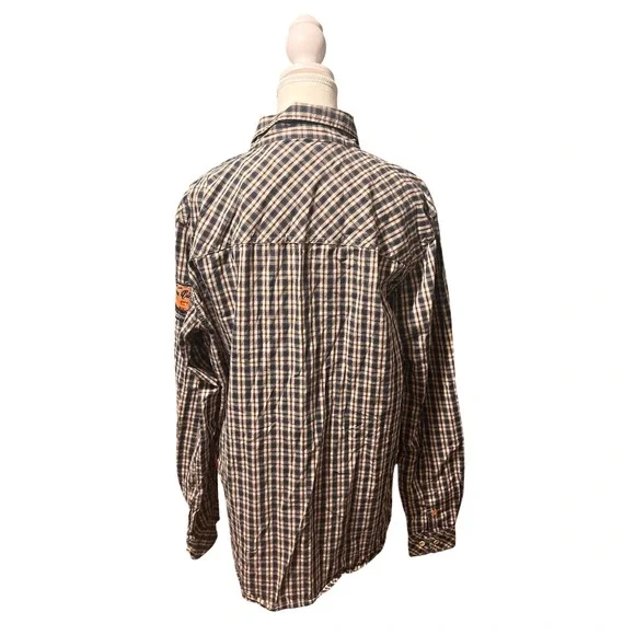 Live Full Live Well / AKOO Patched Soft Flannel Shirt‎ (XL) - Picture 4 of 7